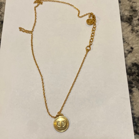 Dior Petit CD Necklace Gold-Finish Metal - Picture 2 of 5